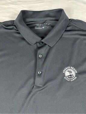 Nike Golf Pebble Beach Black Dri-FIT Polo Shirt